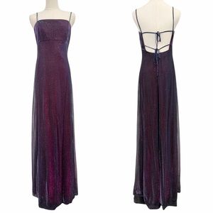 Blondie Nites Y2K Fairycore Sparkly Mesh Maxi Dress Galaxycore Whimsigoth 9/10